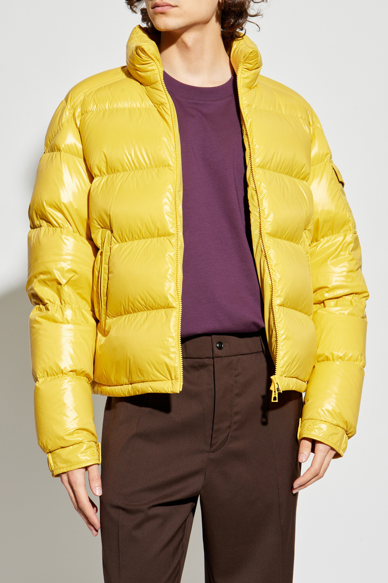 MONCLER フード付きイエロースウェット イエロー（黄色）系 MONCLER(モンクレール) パーカー・フーディ